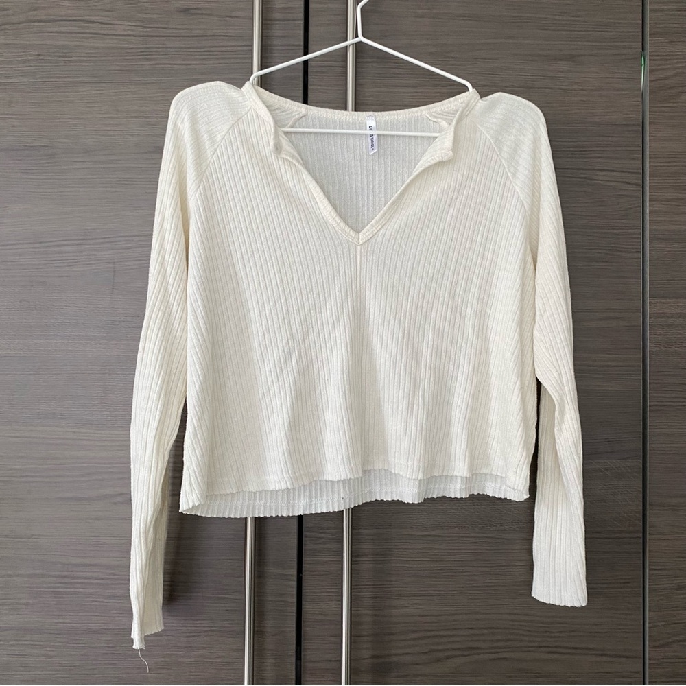 Lulus White Longsleeve